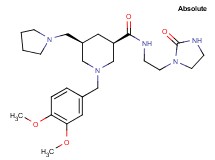 (3R,5R)-1-(3,4-dimethoxybenzyl)-N-[2-(2-oxo-1-imidazolidinyl)ethyl]-5-(1-pyrrolidinylmethyl)-3-piperidinecarboxamide