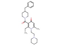 3-[(4-benzyl-1-piperidinyl)carbonyl]-2-ethyl-6-methyl-1-[2-(1-piperidinyl)ethyl]-4(1H)-pyridinone