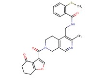 N-({3-methyl-7-[(4-oxo-4,5,6,7-tetrahydro-1-benzofuran-3-yl)carbonyl]-5,6,7,8-tetrahydro-2,7-naphthyridin-4-yl}methyl)-2-(methylthio)benzamide