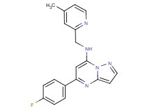 5-(4-fluorophenyl)-N-[(4-methyl-2-pyridinyl)methyl]pyrazolo[1,5-a]pyrimidin-7-amine