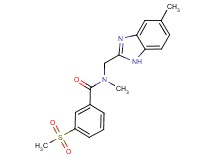 N-methyl-N-[(5-methyl-1H-benzimidazol-2-yl)methyl]-3-(methylsulfonyl)benzamide