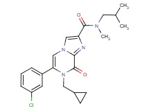 6-(3-chlorophenyl)-7-(cyclopropylmethyl)-N-isobutyl-N-methyl-8-oxo-7,8-dihydroimidazo[1,2-a]pyrazine-2-carboxamide