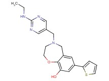 4-{[2-(ethylamino)pyrimidin-5-yl]methyl}-7-(2-thienyl)-2,3,4,5-tetrahydro-1,4-benzoxazepin-9-ol