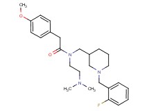 N-[2-(dimethylamino)ethyl]-N-{[1-(2-fluorobenzyl)-3-piperidinyl]methyl}-2-(4-methoxyphenyl)acetamide