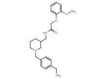 N-{[1-(4-ethylbenzyl)-3-piperidinyl]methyl}-2-(2-methoxyphenoxy)acetamide