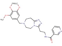 N-{2-[7-(3,4,5-trimethoxybenzyl)-6,7,8,9-tetrahydro-5H-[1,2,4]triazolo[4,3-d][1,4]diazepin-3-yl]ethyl}nicotinamide