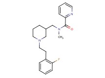 N-({1-[2-(2-fluorophenyl)ethyl]-3-piperidinyl}methyl)-N-methyl-2-pyridinecarboxamide