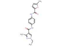 1-ethyl-3-methyl-N-{4-[(5-methyl-2-furoyl)amino]phenyl}-1H-pyrazole-4-carboxamide