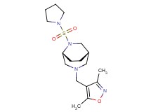 (1S*,5R*)-3-[(3,5-dimethyl-4-isoxazolyl)methyl]-6-(1-pyrrolidinylsulfonyl)-3,6-diazabicyclo[3.2.2]nonane