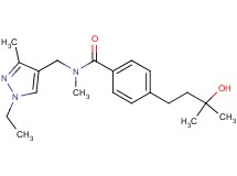 N-[(1-ethyl-3-methyl-1H-pyrazol-4-yl)methyl]-4-(3-hydroxy-3-methylbutyl)-N-methylbenzamide