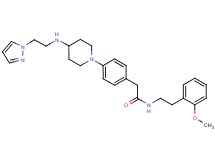N-[2-(2-methoxyphenyl)ethyl]-2-[4-(4-{[2-(1H-pyrazol-1-yl)ethyl]amino}-1-piperidinyl)phenyl]acetamide