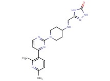5-[({1-[4-(2,6-dimethylpyridin-3-yl)pyrimidin-2-yl]piperidin-4-yl}amino)methyl]-2,4-dihydro-3H-1,2,4-triazol-3-one