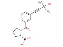 1-[3-(3-hydroxy-3-methyl-1-butyn-1-yl)benzoyl]-L-proline