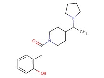 2-(2-oxo-2-{4-[1-(1-pyrrolidinyl)ethyl]-1-piperidinyl}ethyl)phenol