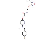 2-({6-[(4-fluorobenzyl)(methyl)amino]-3-pyridazinyl}oxy)-N-{2-[(4-methyl-1,2,5-oxadiazol-3-yl)oxy]ethyl}acetamide