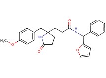 N-[2-furyl(phenyl)methyl]-3-[2-(4-methoxybenzyl)-5-oxo-2-pyrrolidinyl]propanamide