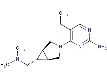 4-{(1R*,5S*,6r)-6-[(dimethylamino)methyl]-3-azabicyclo[3.1.0]hex-3-yl}-5-ethylpyrimidin-2-amine