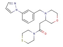 3-[2-oxo-2-(4-thiomorpholinyl)ethyl]-4-[3-(1H-pyrazol-1-yl)benzyl]morpholine