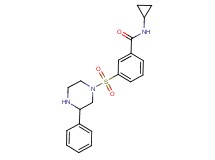 N-cyclopropyl-3-[(3-phenylpiperazin-1-yl)sulfonyl]benzamide