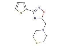 4-{[3-(2-thienyl)-1,2,4-oxadiazol-5-yl]methyl}thiomorpholine