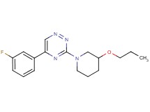 5-(3-fluorophenyl)-3-(3-propoxy-1-piperidinyl)-1,2,4-triazine