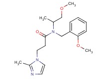N-(2-methoxybenzyl)-N-(2-methoxy-1-methylethyl)-3-(2-methyl-1H-imidazol-1-yl)propanamide