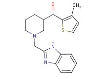 [1-(1H-benzimidazol-2-ylmethyl)-3-piperidinyl](3-methyl-2-thienyl)methanone
