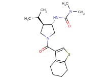 N'-[(3S*,4R*)-4-isopropyl-1-(4,5,6,7-tetrahydro-1-benzothien-3-ylcarbonyl)-3-pyrrolidinyl]-N,N-dimethylurea
