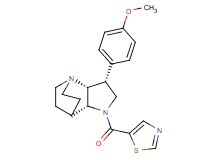 (3R*,3aR*,7aR*)-3-(4-methoxyphenyl)-1-(1,3-thiazol-5-ylcarbonyl)octahydro-4,7-ethanopyrrolo[3,2-b]pyridine