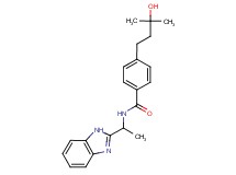 N-[1-(1H-benzimidazol-2-yl)ethyl]-4-(3-hydroxy-3-methylbutyl)benzamide