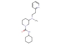 N-cyclohexyl-3-{methyl[2-(2-pyridinyl)ethyl]amino}-1-piperidinecarboxamide