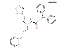 (4R)-N-(diphenylmethyl)-1-(3-phenylpropyl)-4-(1H-tetrazol-1-yl)-L-prolinamide