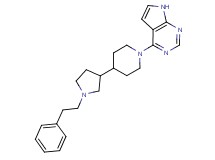 4-{4-[1-(2-phenylethyl)-3-pyrrolidinyl]-1-piperidinyl}-7H-pyrrolo[2,3-d]pyrimidine