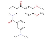 (3,4-dimethoxyphenyl){1-[3-(dimethylamino)benzoyl]-3-piperidinyl}methanone