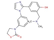 3-[3-(2-{3-[(dimethylamino)methyl]-4-hydroxyphenyl}-1H-imidazol-1-yl)phenyl]-1,3-oxazolidin-2-one
