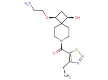 rel-(1R,3S)-3-(2-aminoethoxy)-7-[(4-ethyl-1,2,3-thiadiazol-5-yl)carbonyl]-7-azaspiro[3.5]nonan-1-ol hydrochloride