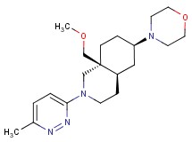 (4aR*,6R*,8aS*)-8a-(methoxymethyl)-2-(6-methyl-3-pyridazinyl)-6-(4-morpholinyl)decahydroisoquinoline