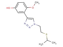 3-{1-[2-(isopropylthio)ethyl]-1H-1,2,3-triazol-4-yl}-4-methoxyphenol