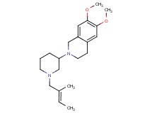 6,7-dimethoxy-2-{1-[(2E)-2-methyl-2-buten-1-yl]-3-piperidinyl}-1,2,3,4-tetrahydroisoquinoline