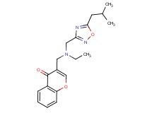 3-({ethyl[(5-isobutyl-1,2,4-oxadiazol-3-yl)methyl]amino}methyl)-4H-chromen-4-one