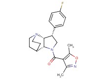 (3R*,3aR*,7aR*)-1-[(3,5-dimethylisoxazol-4-yl)carbonyl]-3-(4-fluorophenyl)octahydro-4,7-ethanopyrrolo[3,2-b]pyridine