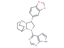 (3R*,3aR*,7aR*)-3-(1,3-benzodioxol-5-yl)-1-(7H-pyrrolo[2,3-d]pyrimidin-4-yl)octahydro-4,7-ethanopyrrolo[3,2-b]pyridine