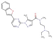 1-[4-(1-benzofuran-2-yl)-2-pyrimidinyl]-N-[2-(diethylamino)ethyl]-N,5-dimethyl-1H-pyrazole-4-carboxamide