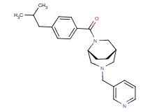 (1S*,5R*)-6-(4-isobutylbenzoyl)-3-(pyridin-3-ylmethyl)-3,6-diazabicyclo[3.2.2]nonane