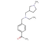 1-[4-({ethyl[(1-methylpyrrolidin-3-yl)methyl]amino}methyl)phenyl]ethanone