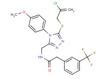 N-{[5-[(2-chloro-2-propen-1-yl)thio]-4-(4-methoxyphenyl)-4H-1,2,4-triazol-3-yl]methyl}-2-[3-(trifluoromethyl)phenyl]acetamide