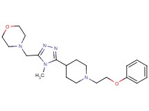 4-({4-methyl-5-[1-(2-phenoxyethyl)piperidin-4-yl]-4H-1,2,4-triazol-3-yl}methyl)morpholine