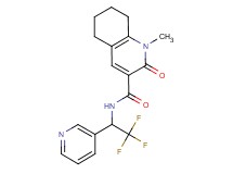 1-methyl-2-oxo-N-(2,2,2-trifluoro-1-pyridin-3-ylethyl)-1,2,5,6,7,8-hexahydroquinoline-3-carboxamide