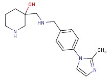 3-({[4-(2-methyl-1H-imidazol-1-yl)benzyl]amino}methyl)-3-piperidinol dihydrochloride