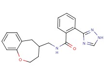 N-(2,3,4,5-tetrahydro-1-benzoxepin-4-ylmethyl)-2-(1H-1,2,4-triazol-3-yl)benzamide
